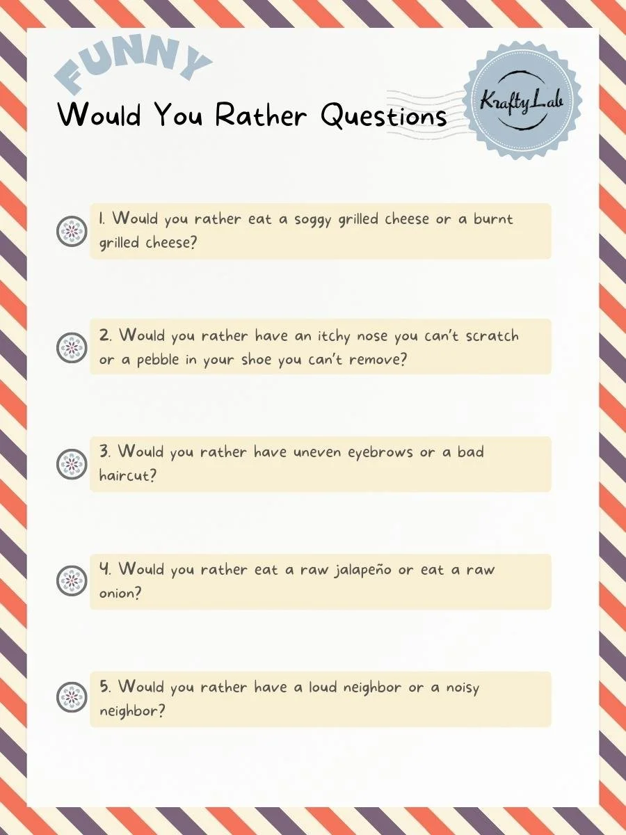 Would You Rather Questions Funny Would You Rather Questions Funny