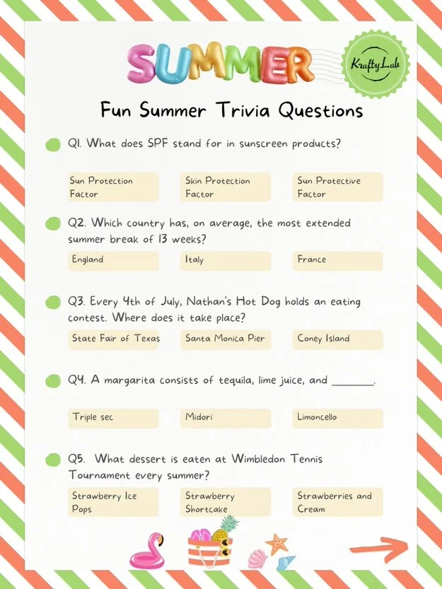 30 Fun Summer Trivia Questions And Answers 30 Fun Summer Trivia Questions And Answers