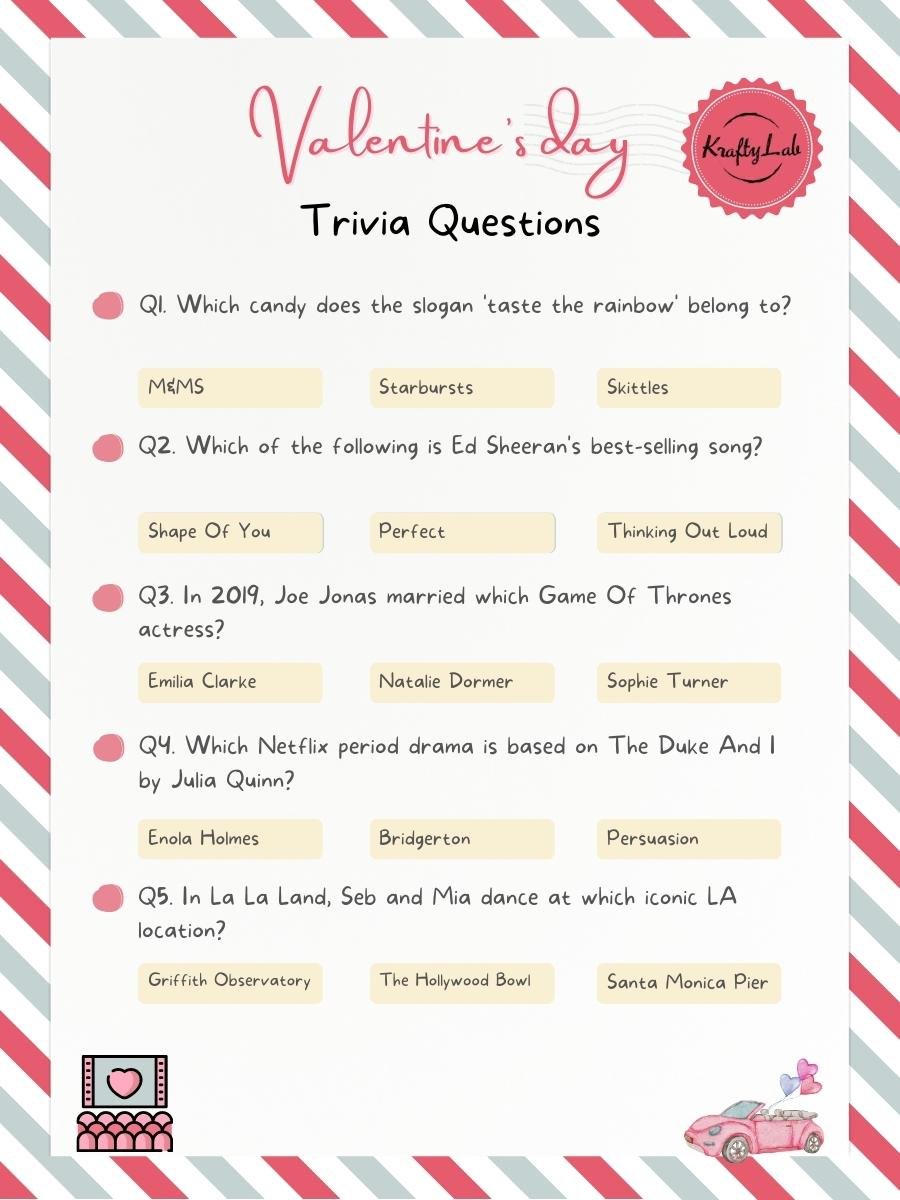 50 Valentine's Day Trivia Questions with Answers - Parade