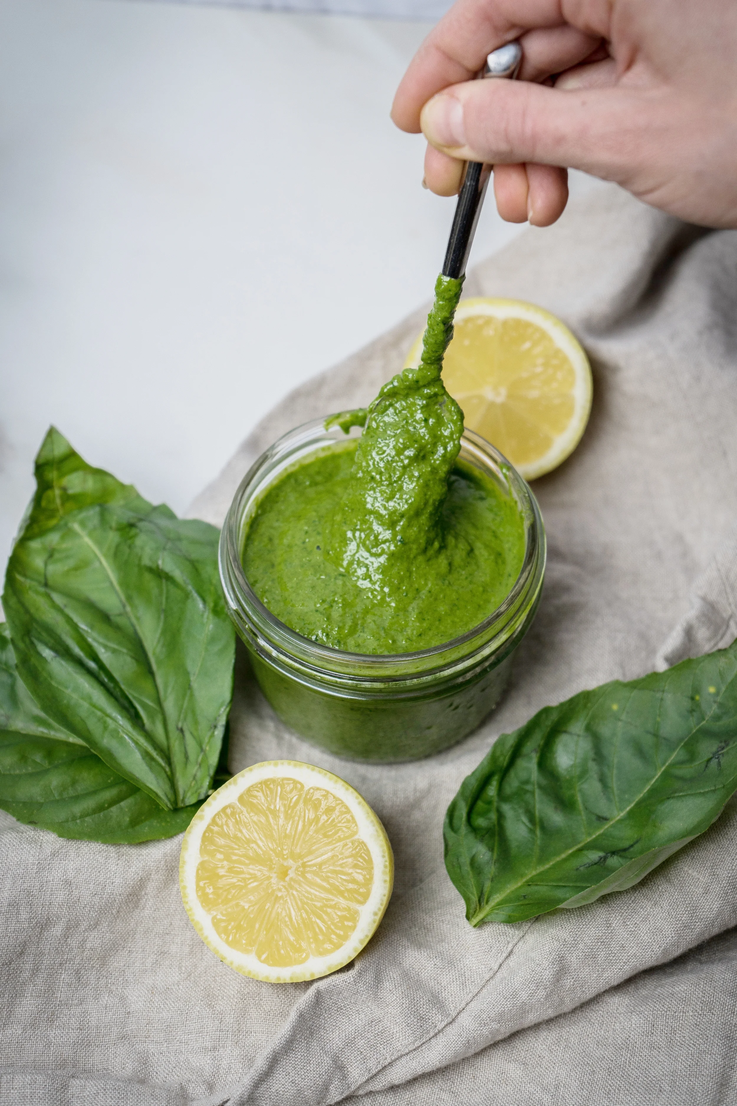AIP Basil Lemon Pesto