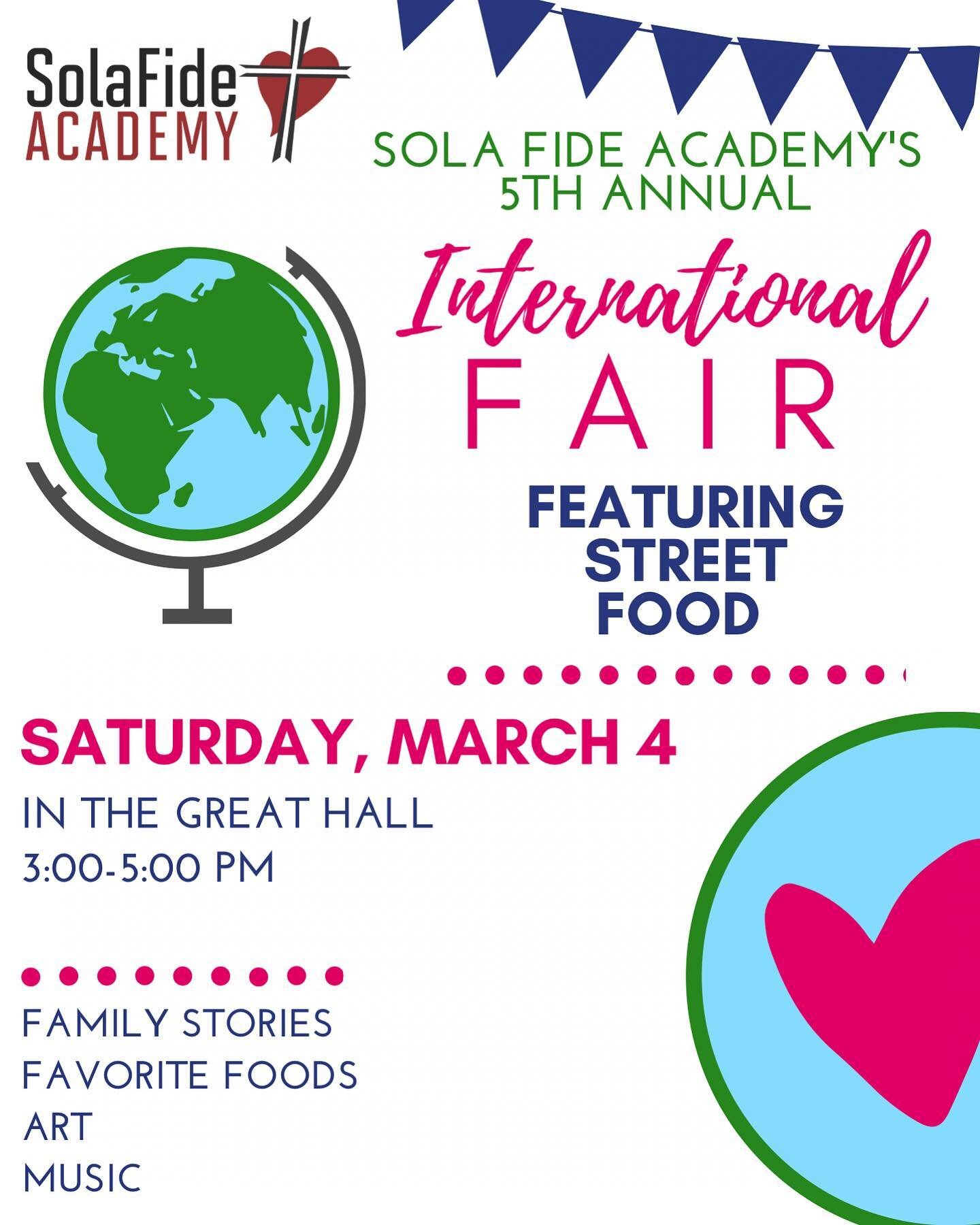 Come on out to International Fair today from 3-5pm and learn more about your school community! 🌎