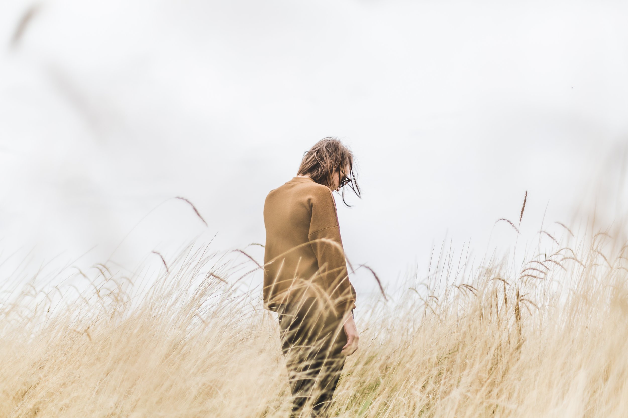  beige jacket in nature 