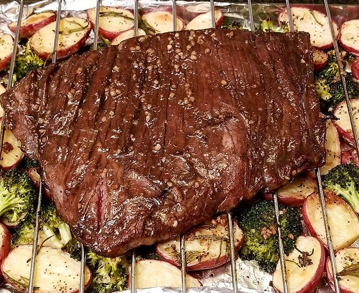 Sheet Pan Steak with Roasted Potatoes and Broccoli