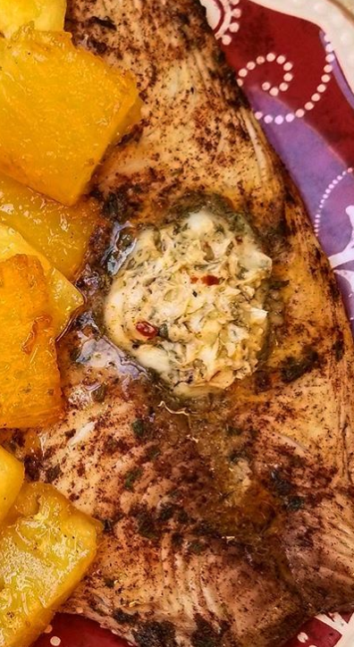 Jerk Tilapia with Lime &amp; Garlic Butter