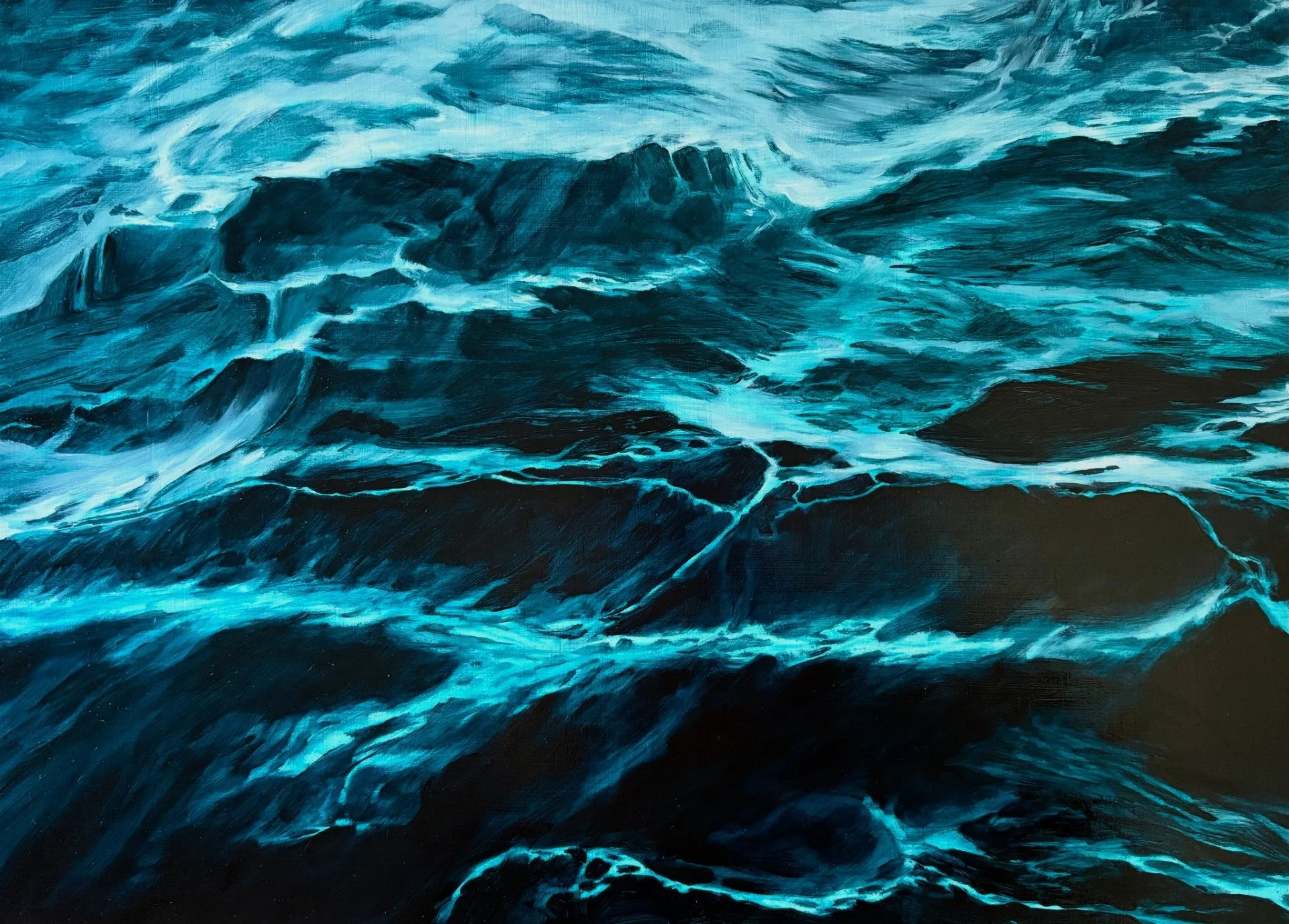  Blue. 30 × 40cm. Finalist in the 2025 Royal Art Prize for Landscape WA. 