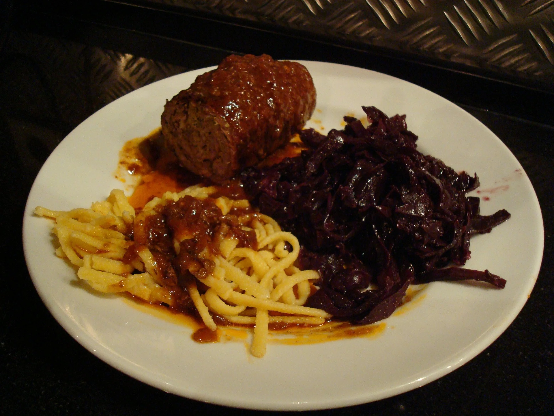 Most meats are served with a healthy portion of fermented cabbage