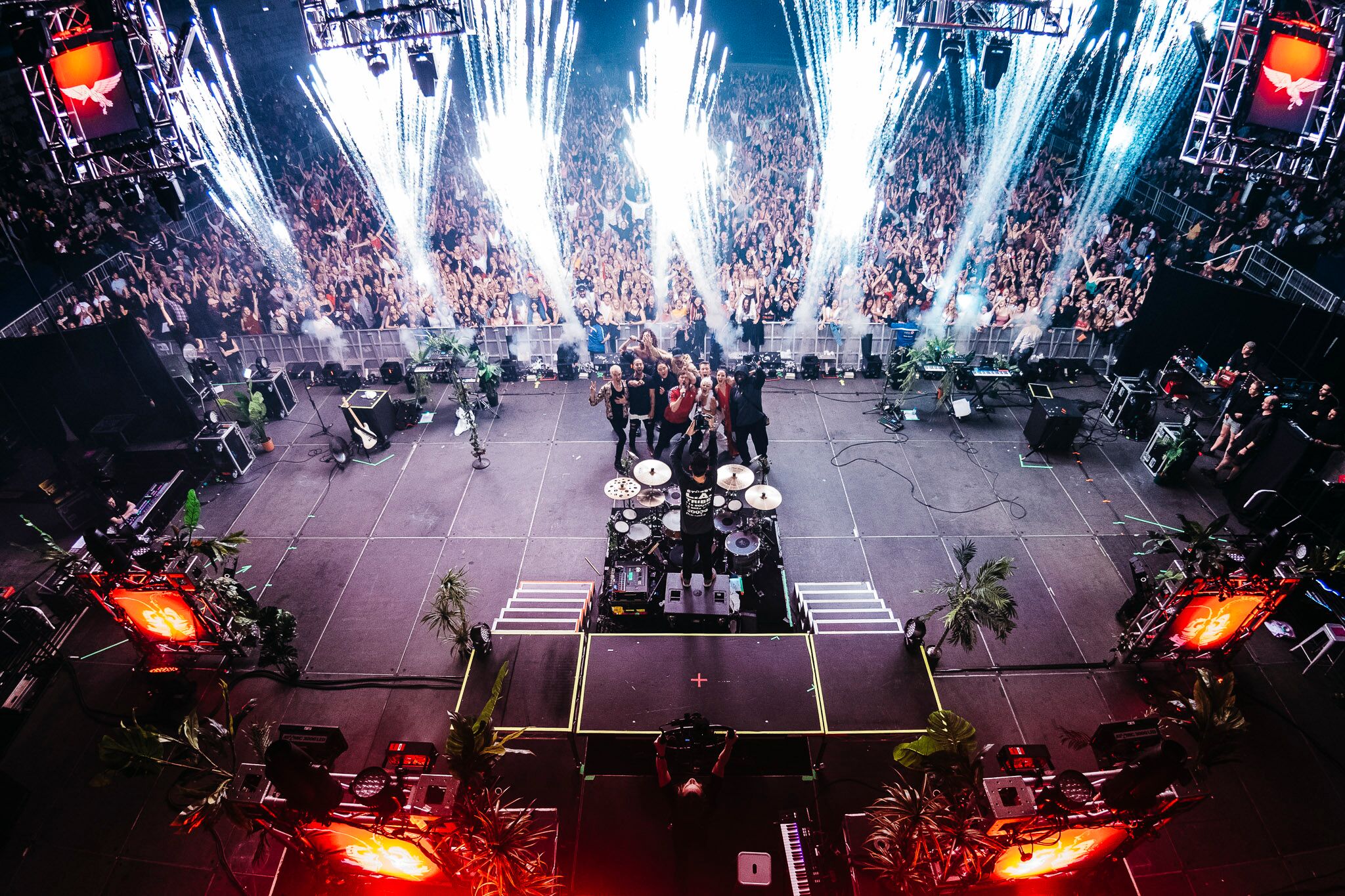 Post-show, Peking Duk at Melbourne Arena, May 2019. Image by Pat Stevenson | @patstevensonphoto