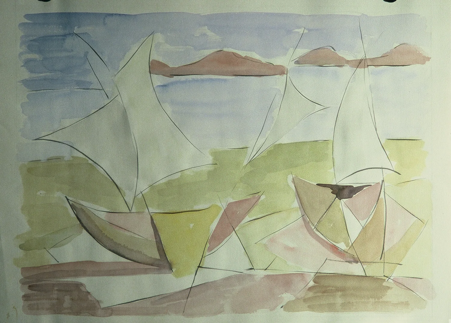 "Untitled", 20" x 26.5", 1952