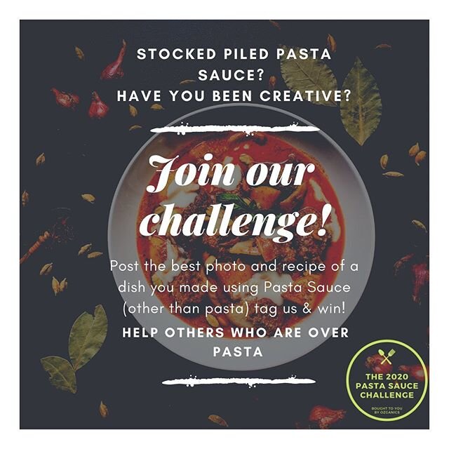 Head over to @ozganics to enter! #pastasauce@#covid19