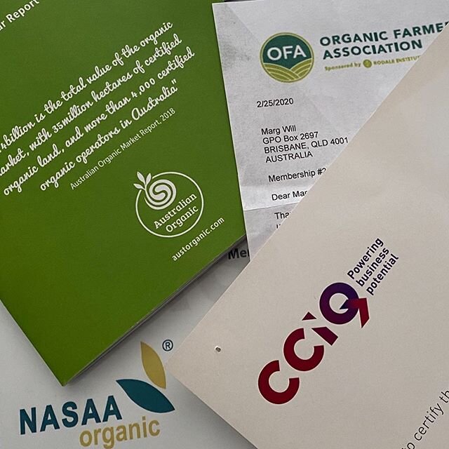 We think it&rsquo;s pretty important to be a member of Industry Associations - here&rsquo;s a few we belong too @australianorganic @nasaaorganic #organic #organiclife #agriculture