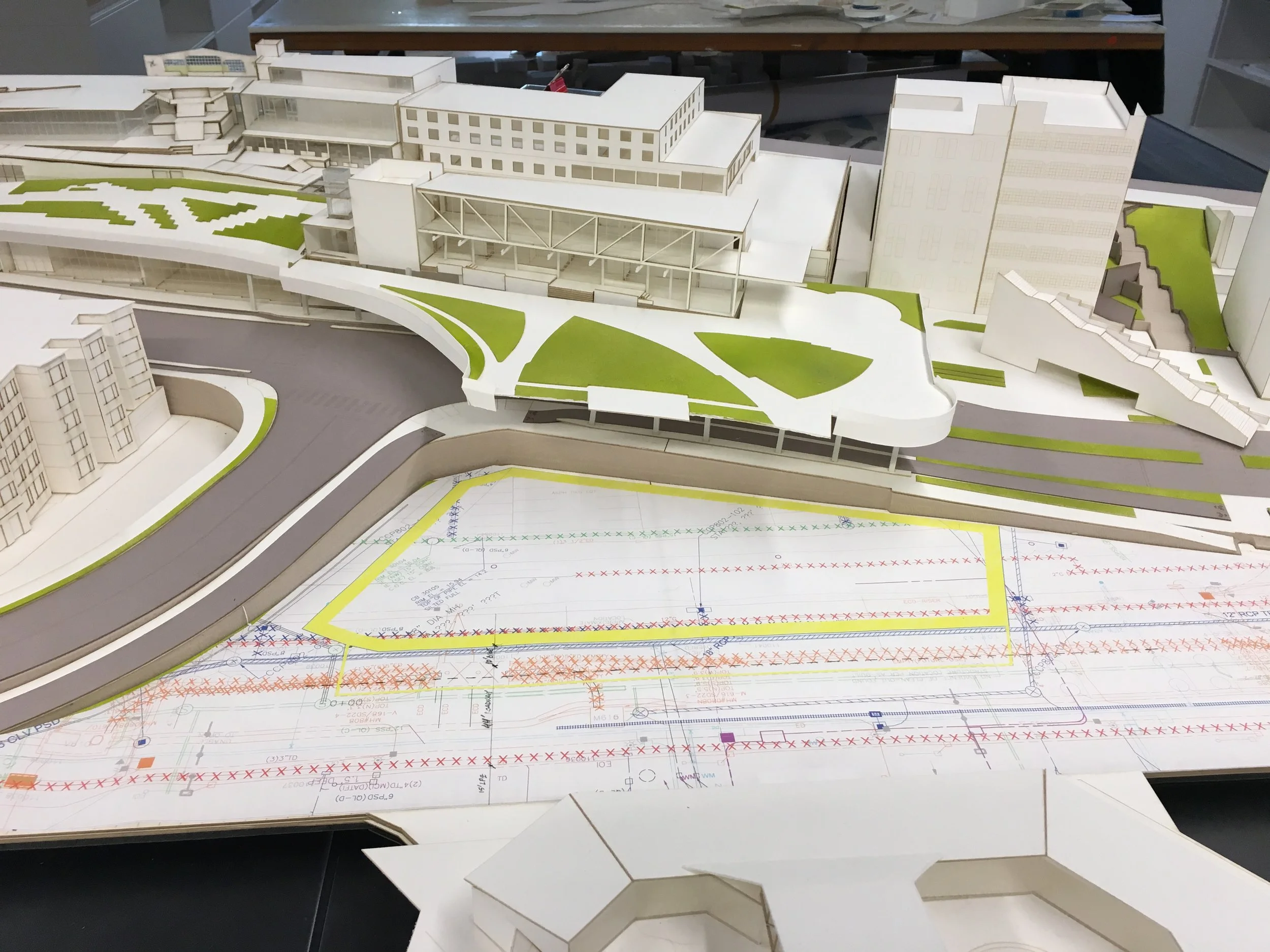  FEB 2016  Utilities Study on &nbsp;1'=1/16" Context Model&nbsp; 