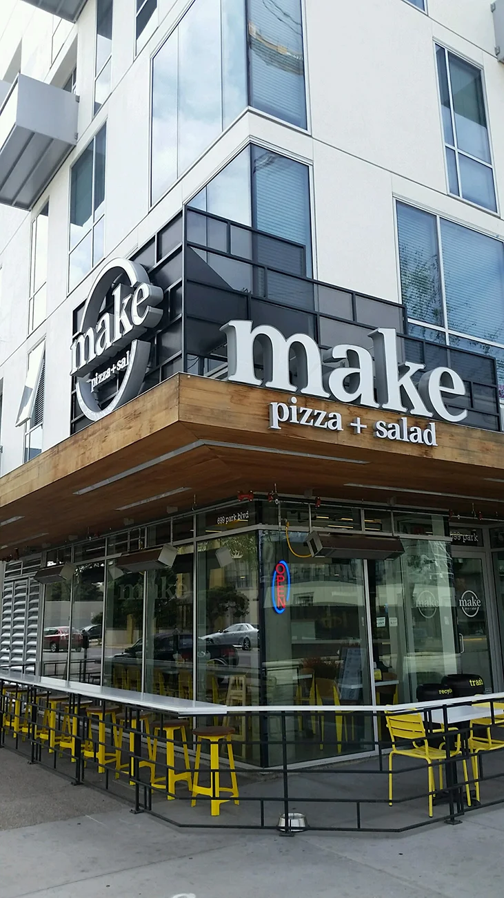 Make Pizza + Salad — Sign Post Studio