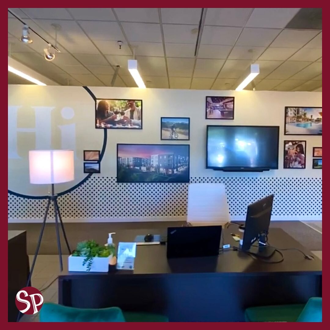 Our team of craftsmen helped bring this leasing office together - including completely refinishing the interior walls, vinyl graphics on the walls and windows, and framed prints.
Check out the link in our bio to watch the walkthrough!
&bull;
#sandieg