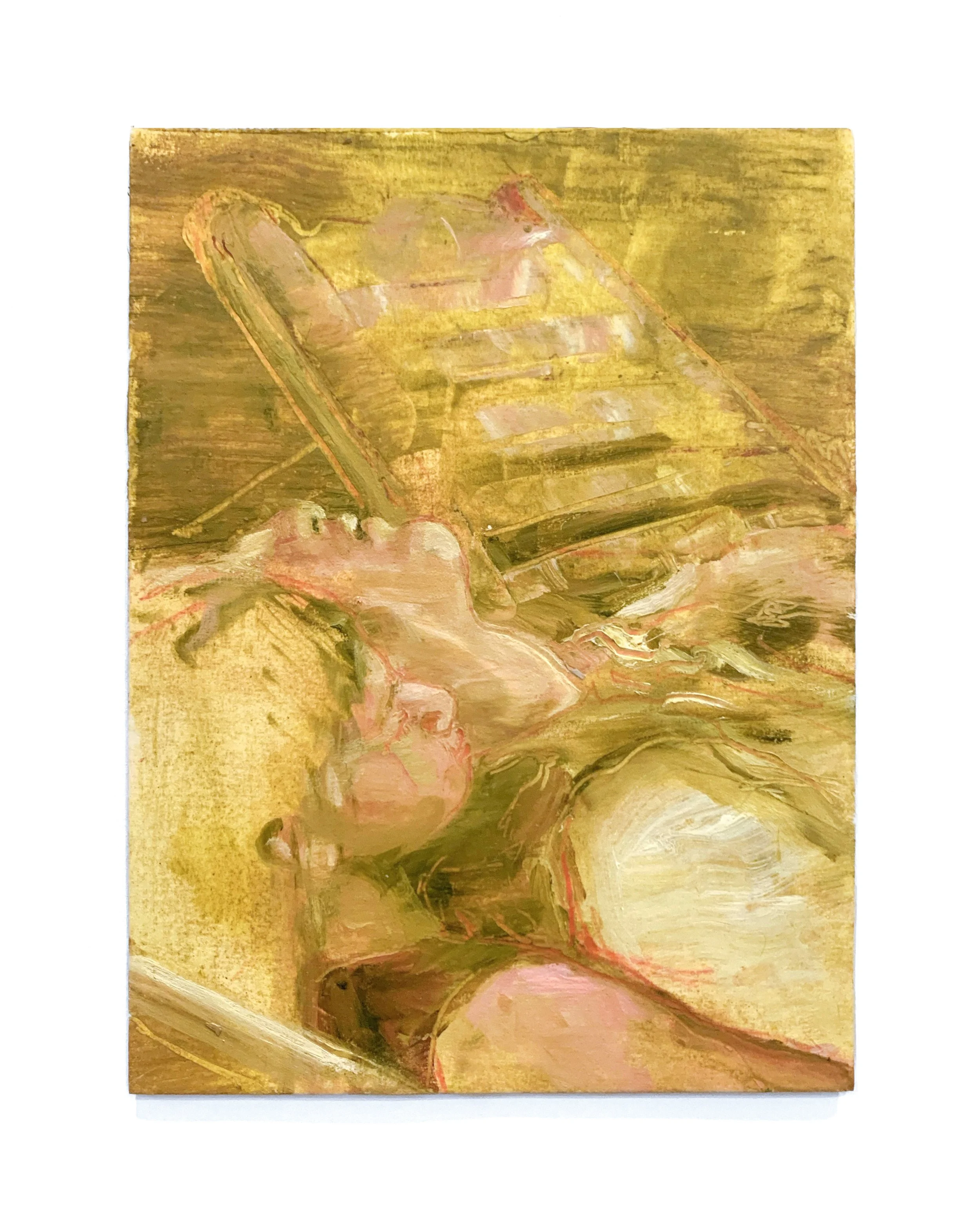   The Feels   2023  oil on paper  12 x 9 inches 