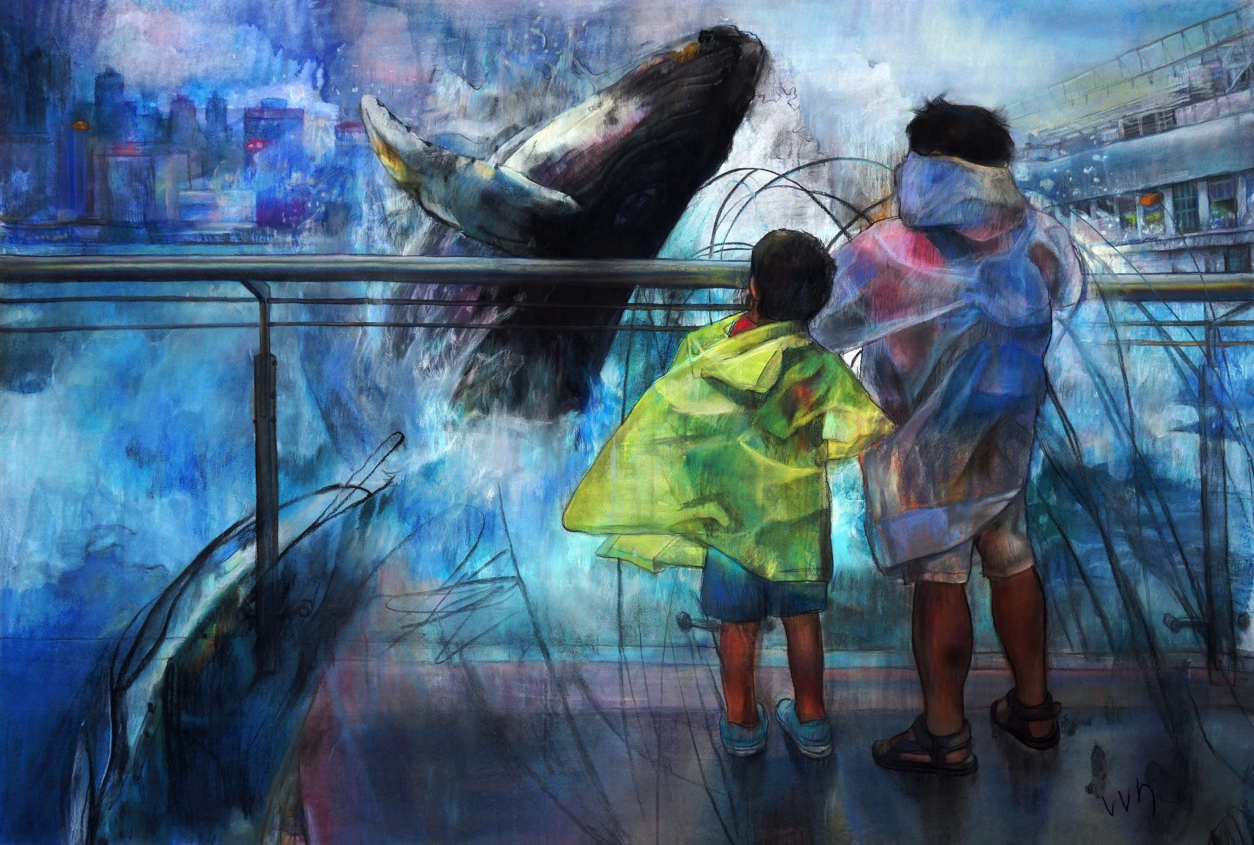 其實怕被忘記 至放大來演吧 Pastel on Paper