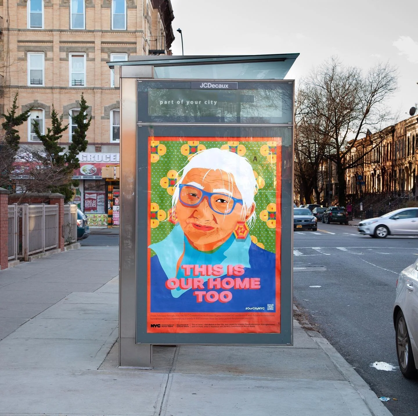 Protect our AAPI elders. 
.
.
.
We placed these 76 posters on bus shelters in neighborhoods around NYC where anti-Asian bias incidents have occurred. This installation is part of the &ldquo;I Still Believe in Our City&rdquo; art campaign created in p
