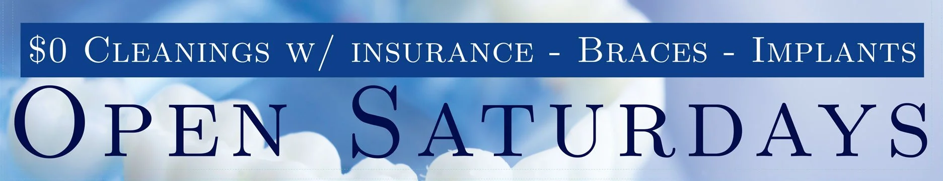 $0 Cleaning with Insurance. Open Saturdays