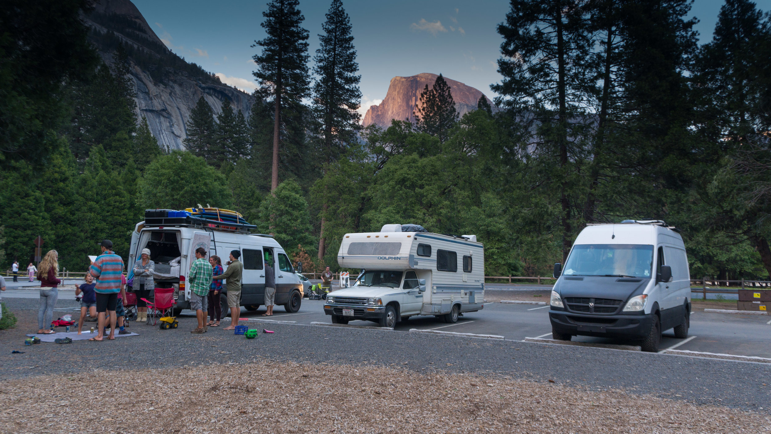 parking lot fun yosemite family