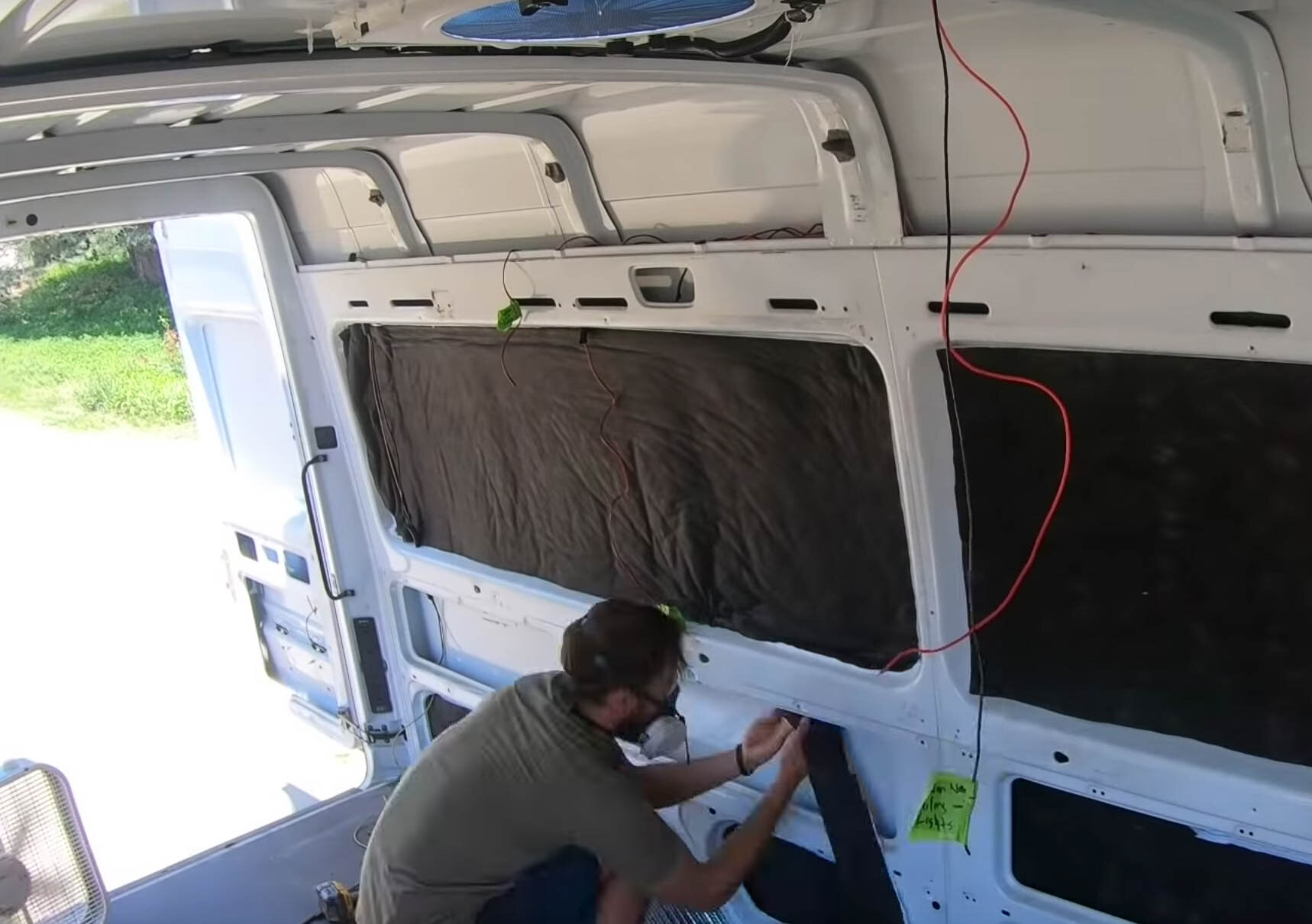 Thinsulate insulation camper van