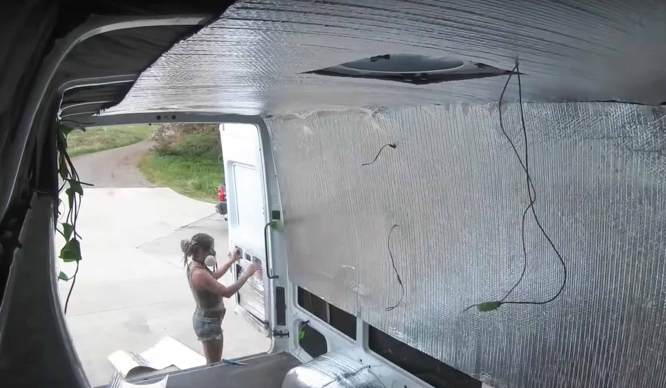 insulation in a van