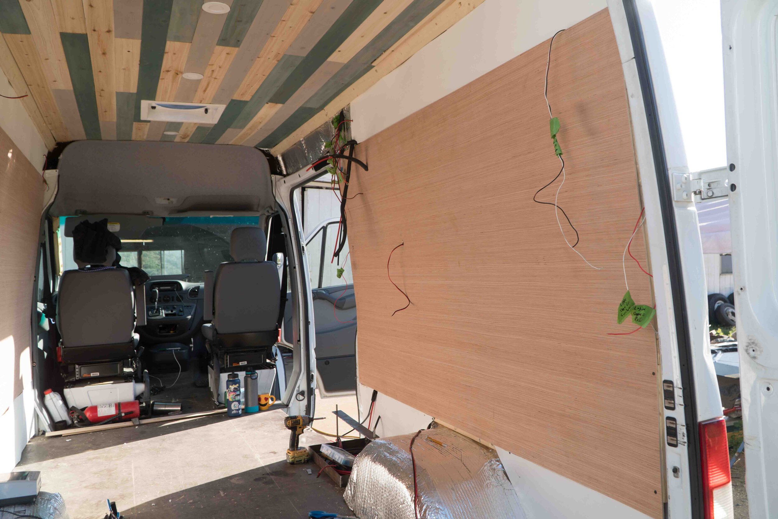 How to put walls on a van