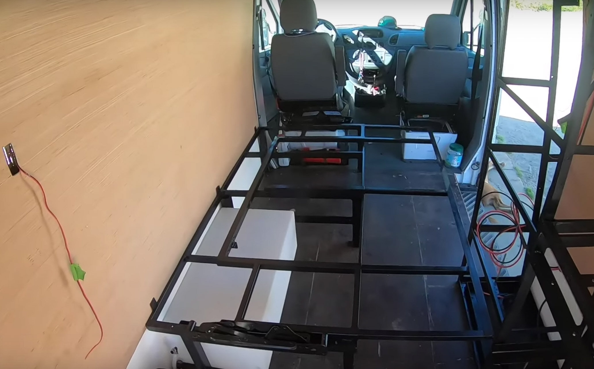 Building a folding bed in a conversion van --5.jpg