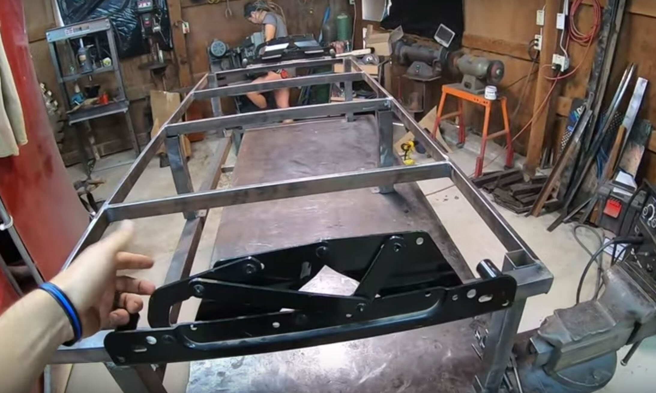 Building a folding bed in a conversion van --3.jpg