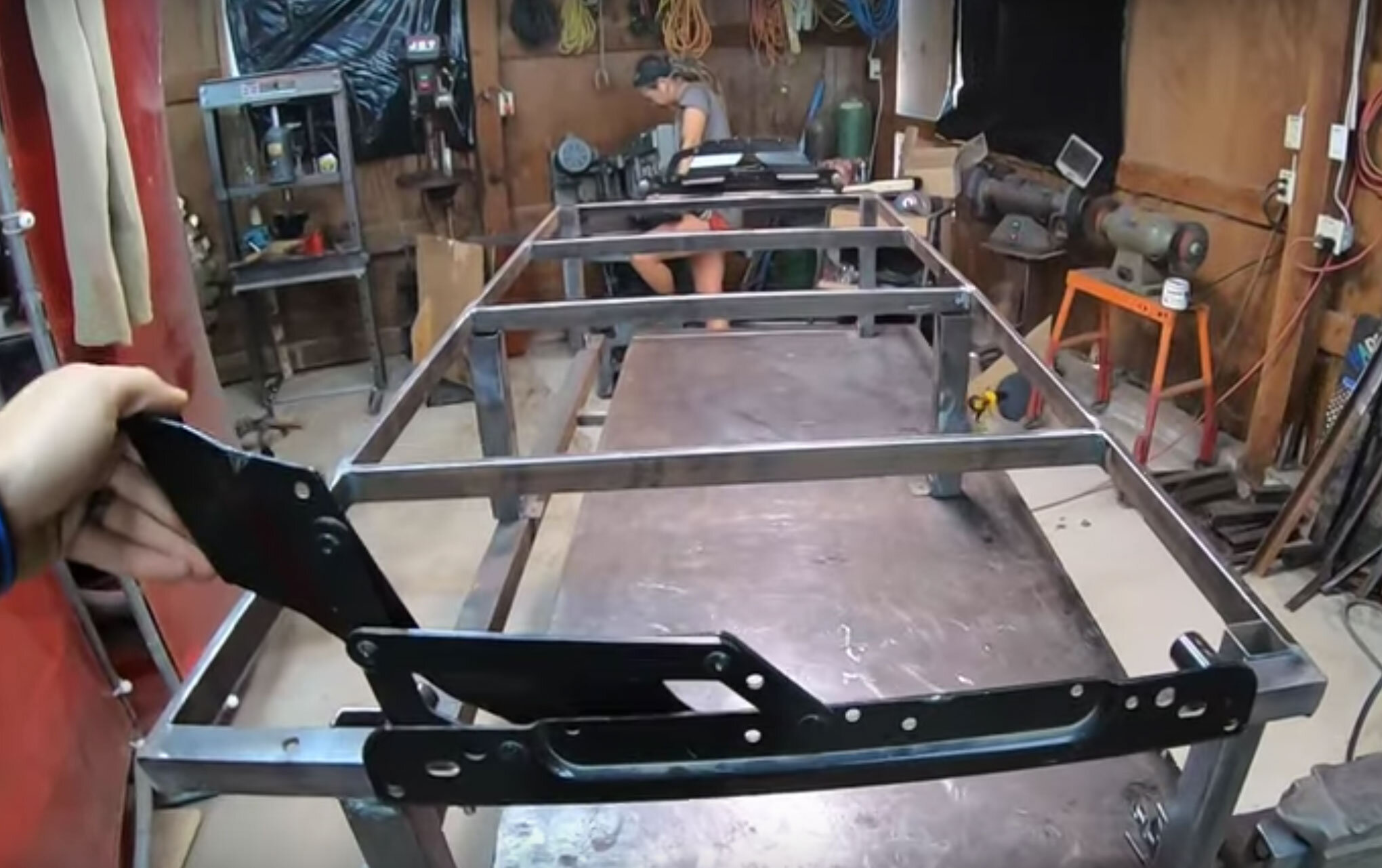 Building a folding bed in a conversion van --2.jpg