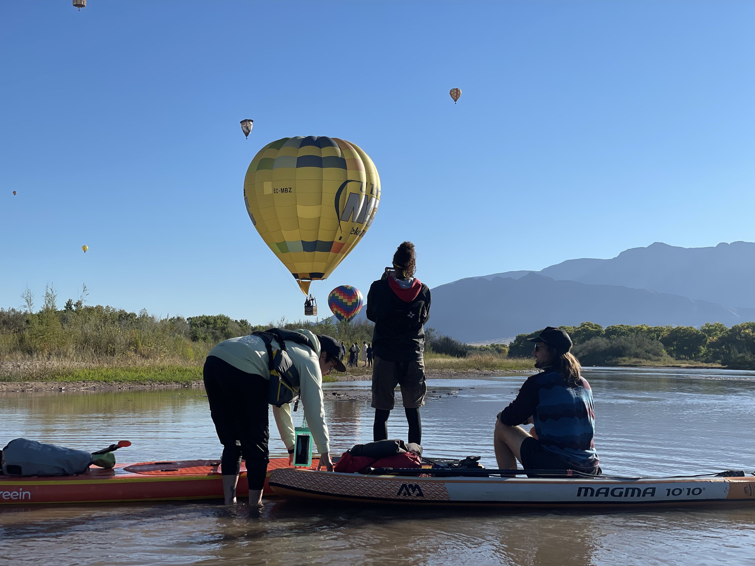 Balloon Fiesta form the Rio Grande River