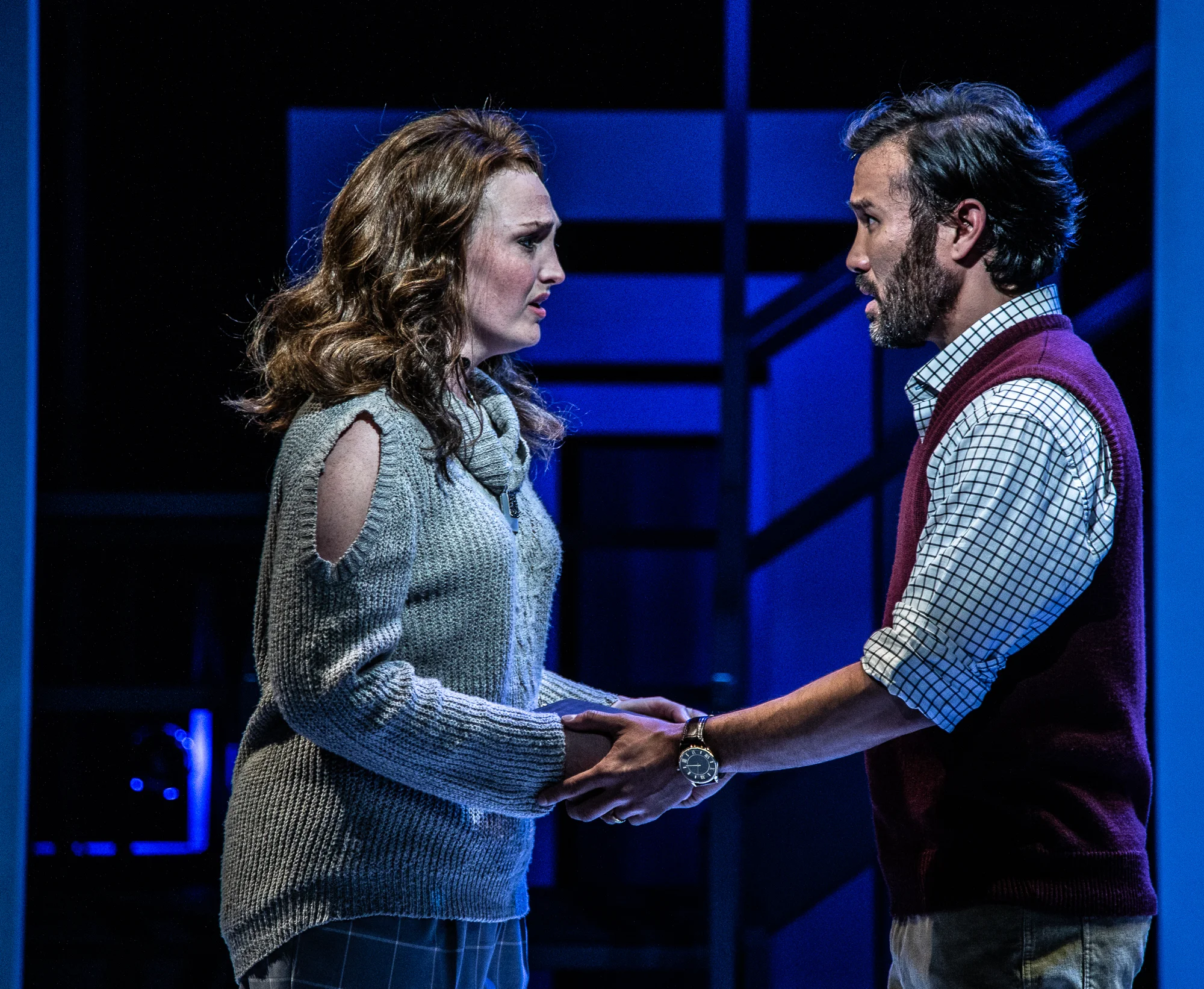 Kelsey Venter (Diana) and Marc delaCruz (Dan) Photo Credit: Daniel Winter