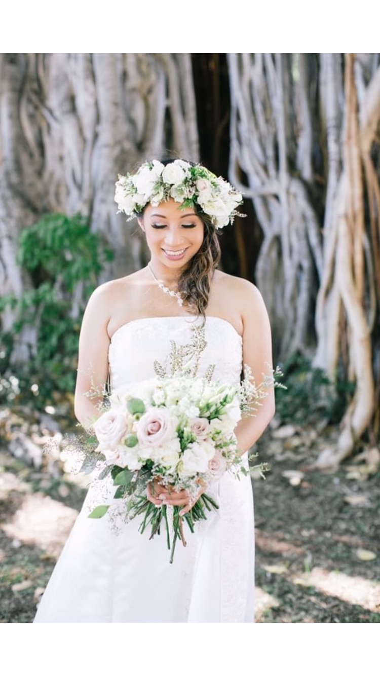 Style Me Beautiful Bridal Set || Bouquet and flower crown 