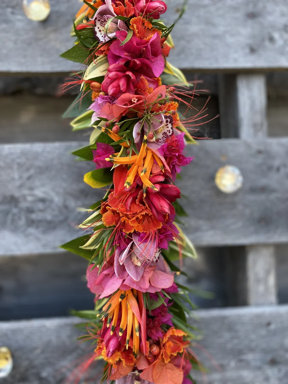 Wild Paradise neck lei — The Happy Haku