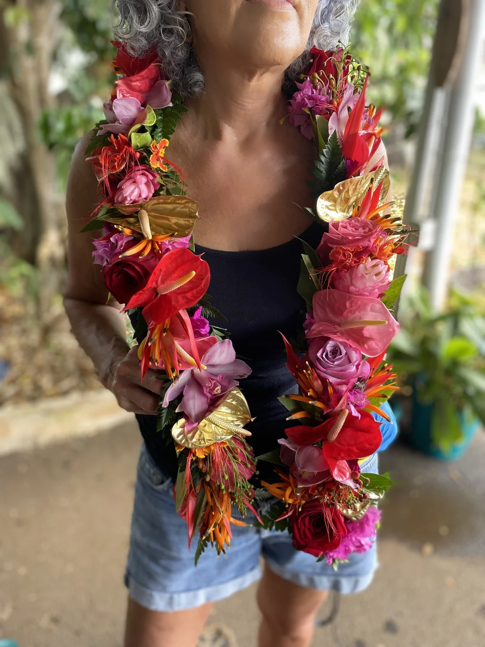 Wild Paradise neck lei — The Happy Haku