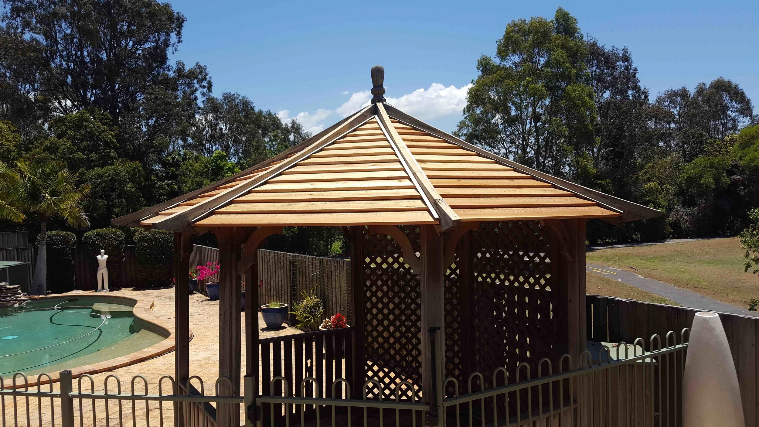 Pergolas re roofed