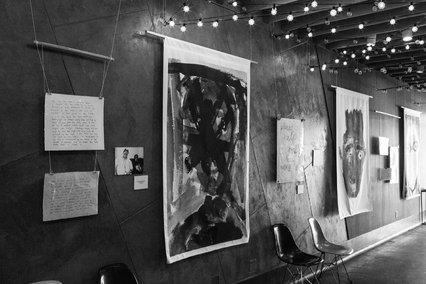 archive visit:

artworks made by elders &amp; teens throughout Sprat programs

pictured here in an exhibition I co-curated with @chasermccurdy