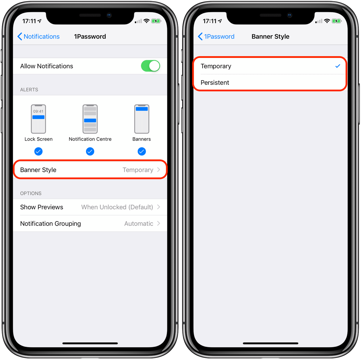 MP09 - iOS 12 - iPhone X - Configure Notifications - Alert types Annotated 800px.png