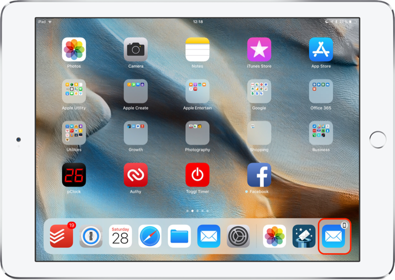 MP12 iOS 11 iPad Air 2 - Mail Handoff from iPhone or Mac Annotated 800px.png