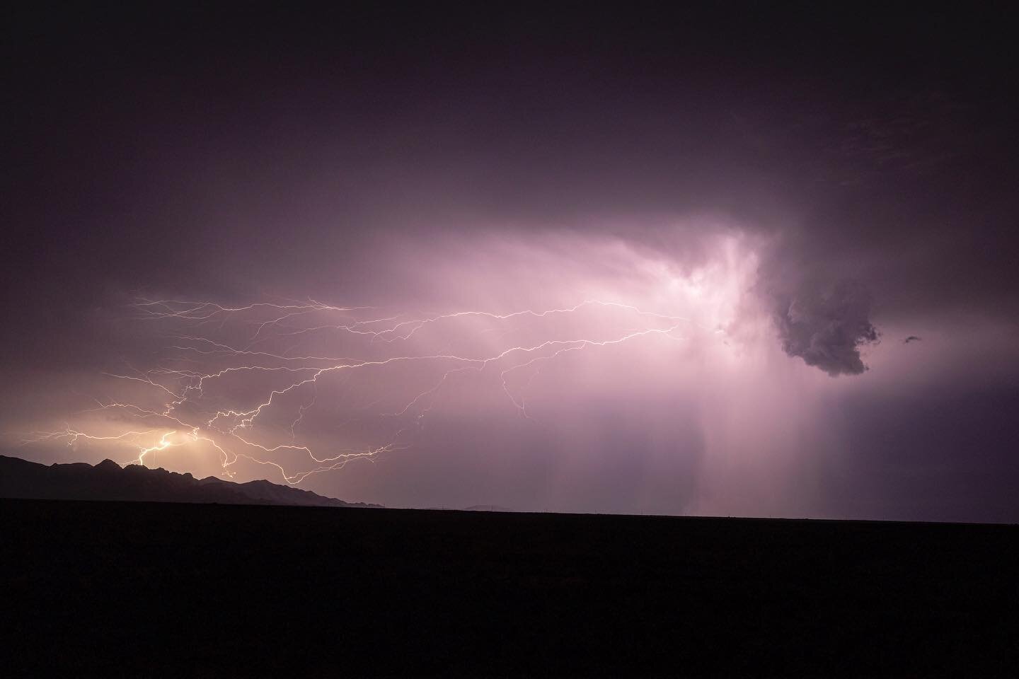 Back in July, I took a chance and headed out to see if I could catch some lightning over the Dragoon Mountains. I had become a bit obsessed with this mountain range, and was glad to finally capture this image. Be sure to swipe to see detail of the li