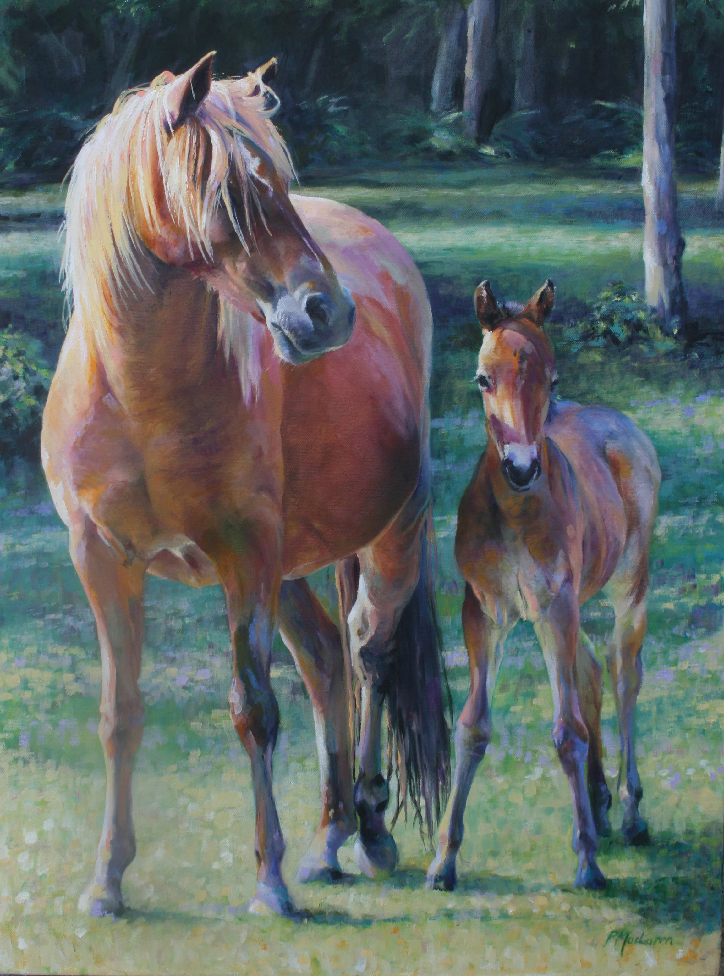 'A Brand New Day'. Oil on canvas. 46 x 61cm.