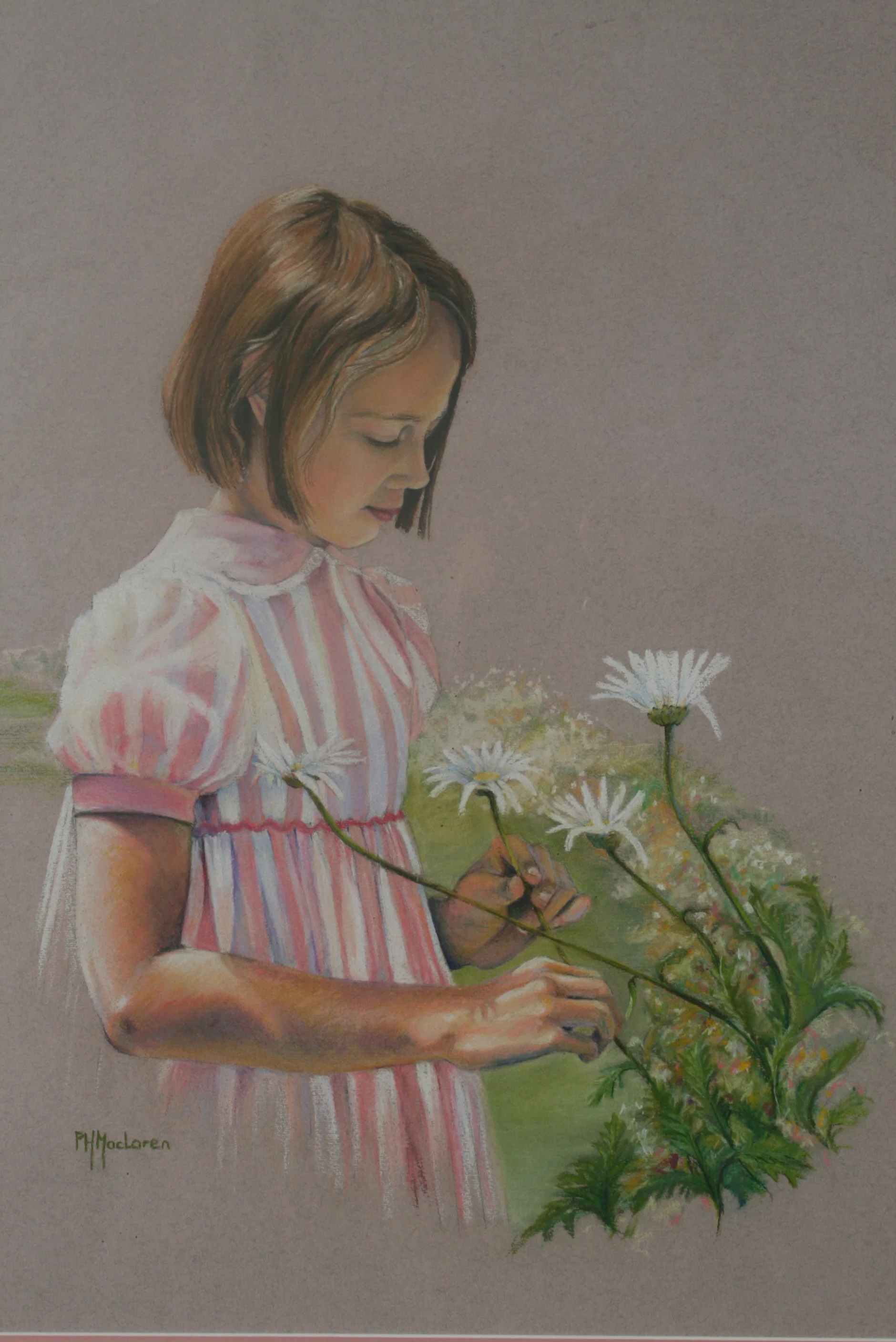 'Innocence'. Pastel on canson paper. Private Collection.