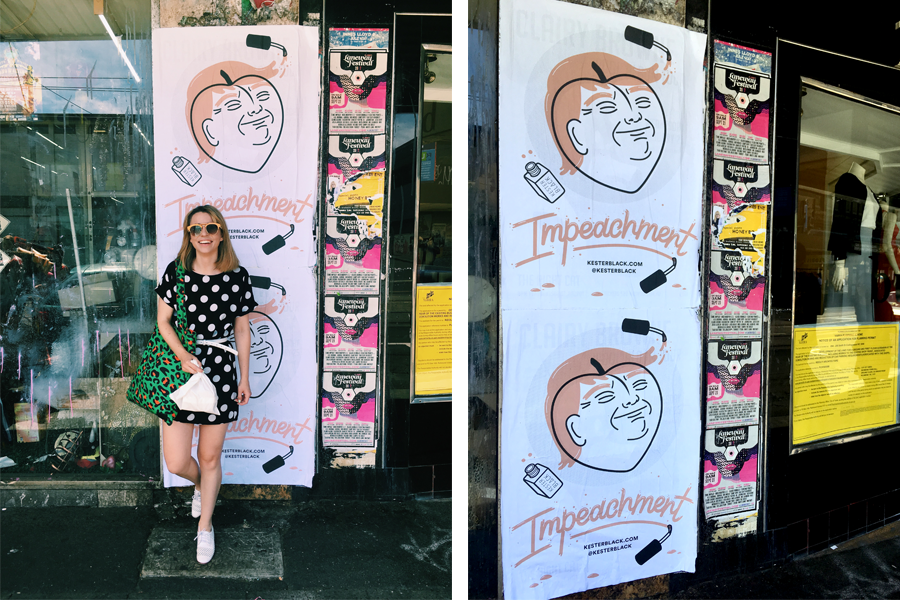 Kester Black posters in Collingwood, Melboure