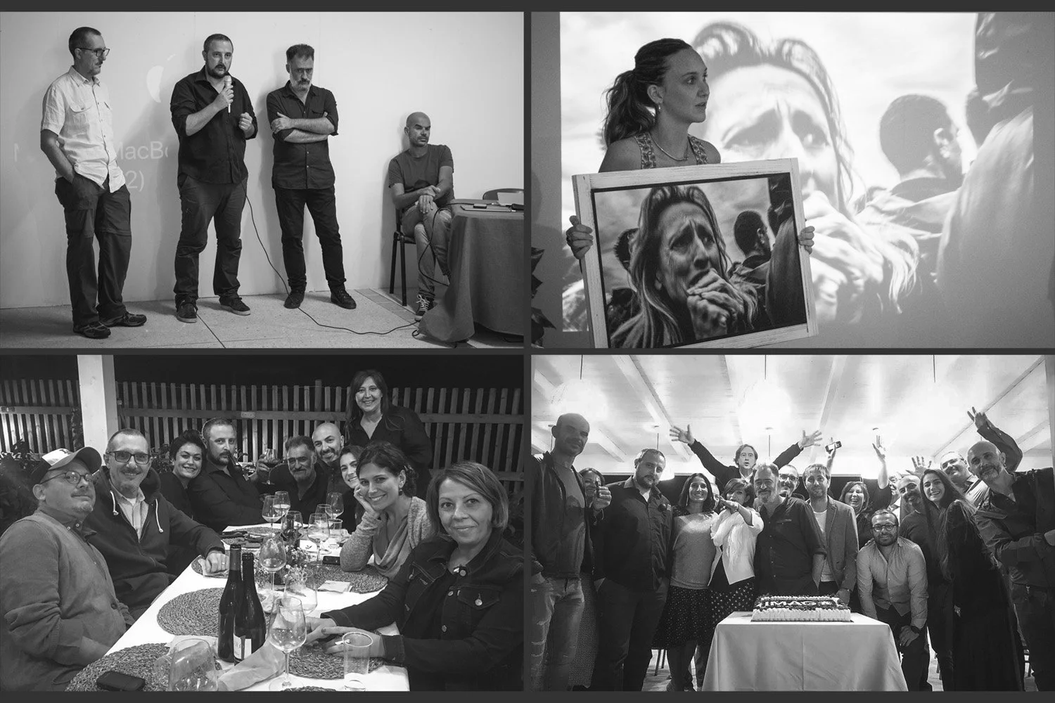 Alcune immagini della serata di premiazione e cena di chiusura dell'edizione 2019 di ImagOrbetello festival di fotografia