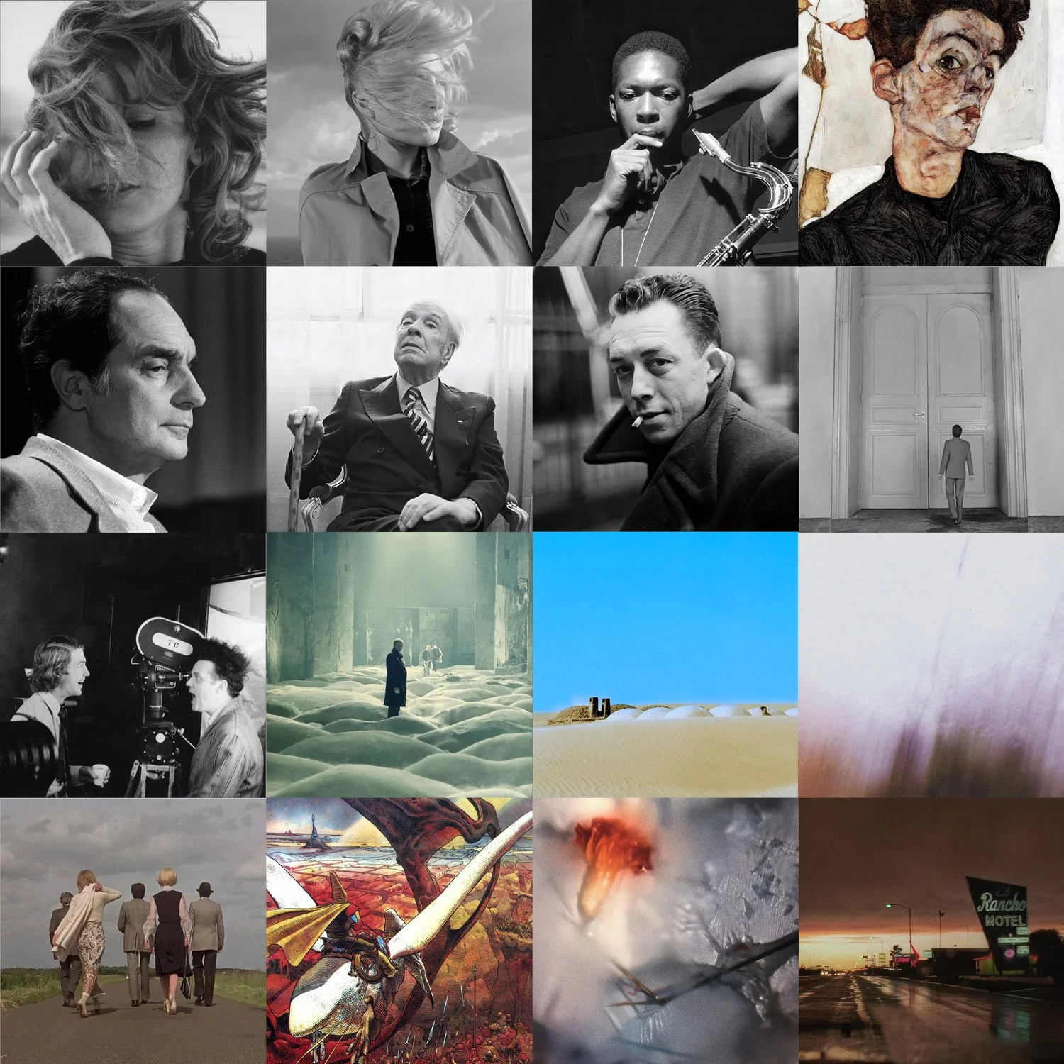 Griglia di ispirazioni visive e riferimenti culturali per il processo creativo fotografico — Marco Arienti Studio