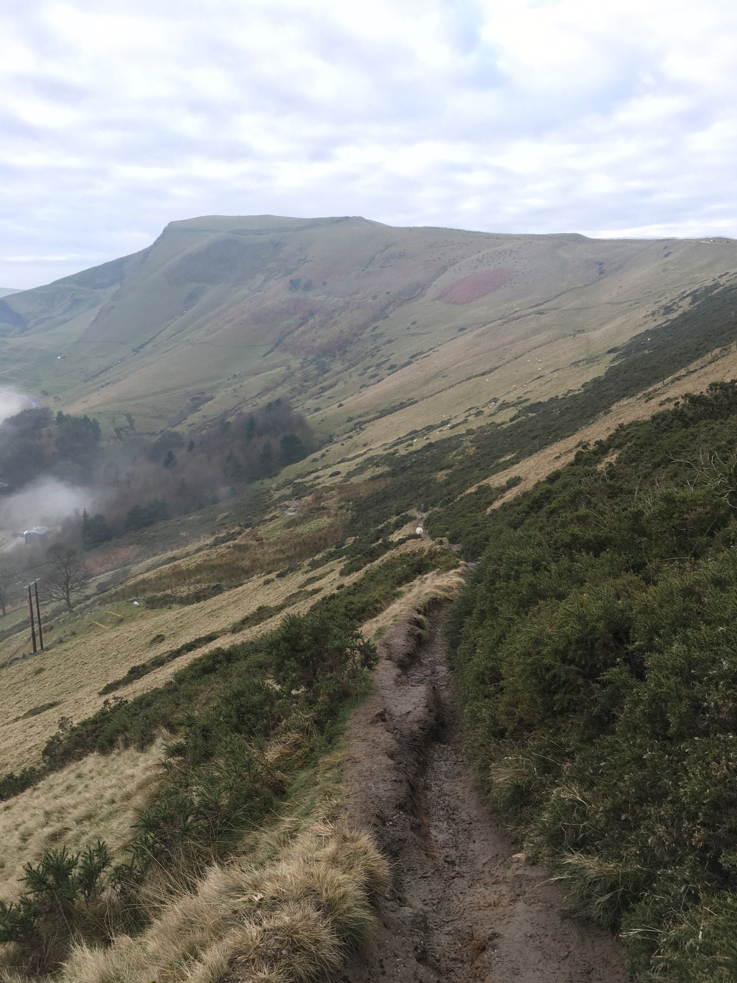 Walking through the farmland back towards Mam Tor