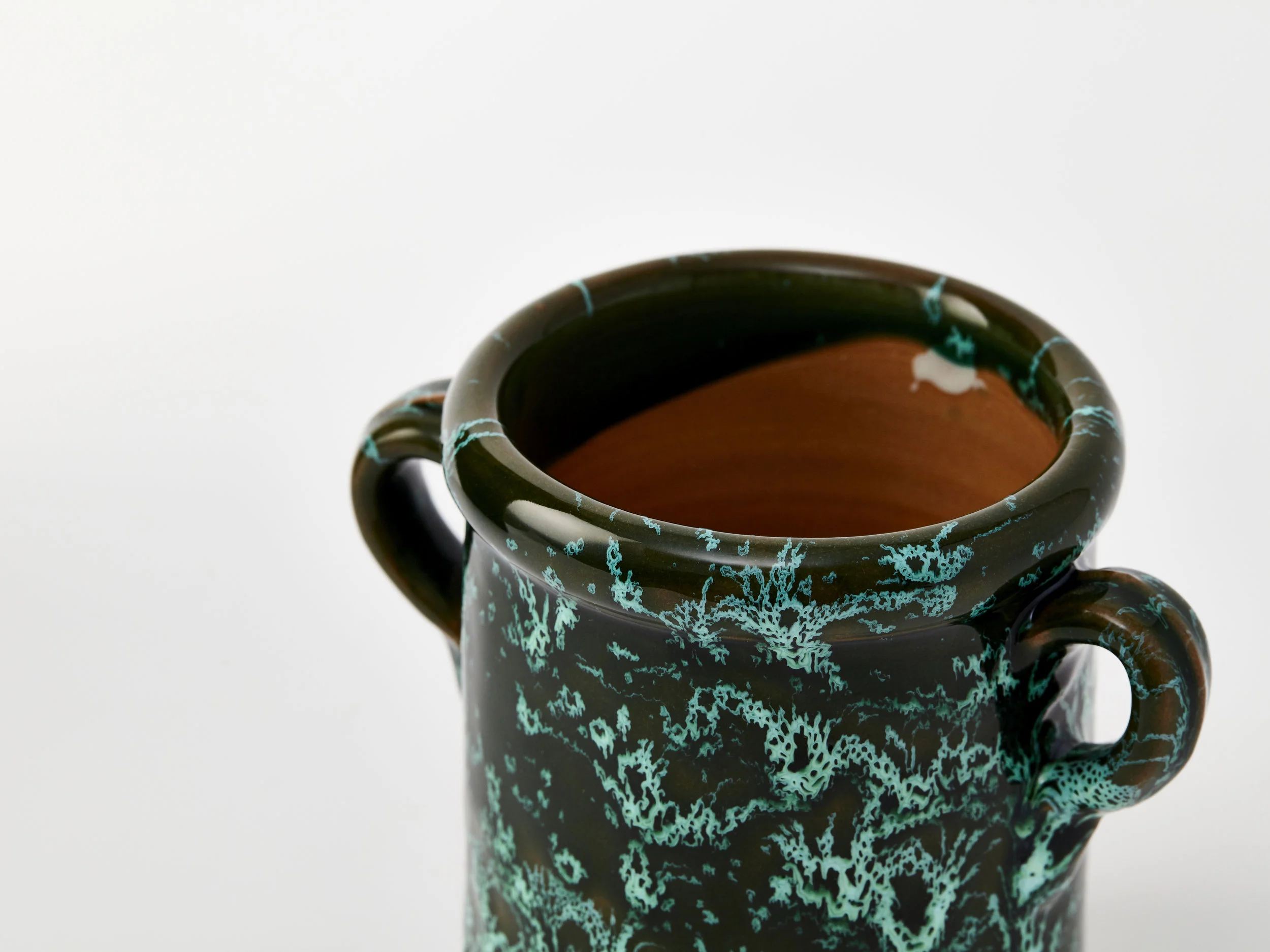 Emma Cerasulo_Small Splatter Ceramic Planter Green_Detail.jpg