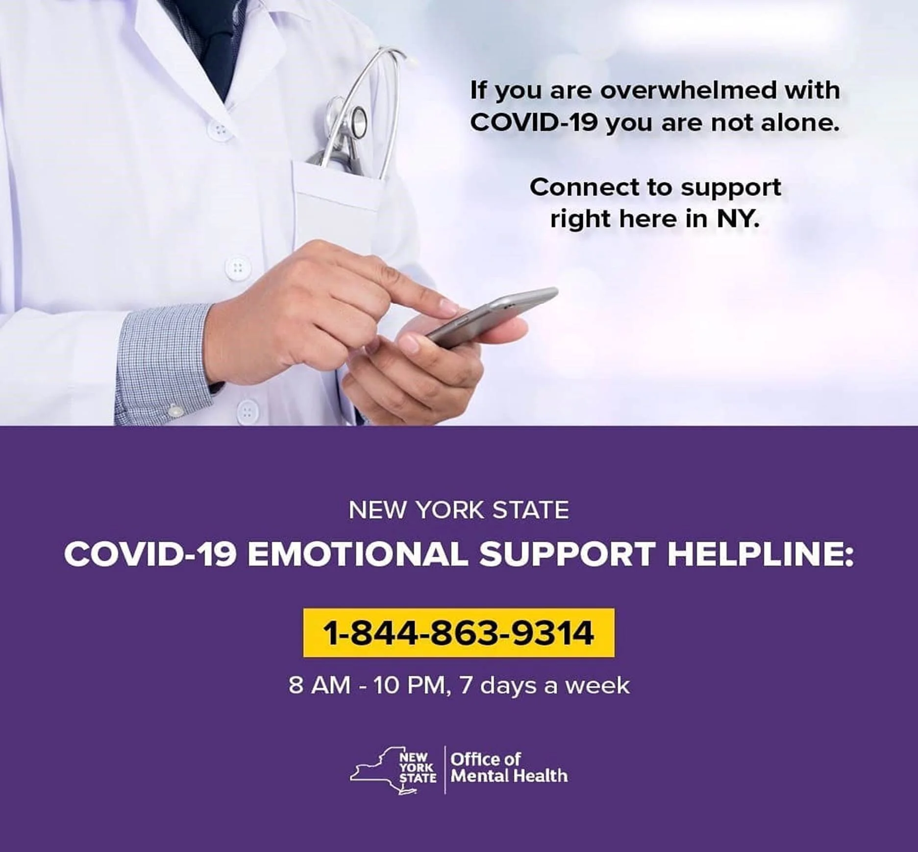 More Than 6 000 Mental Health Professionals Volunteer For Nys Hotline Nyaprs