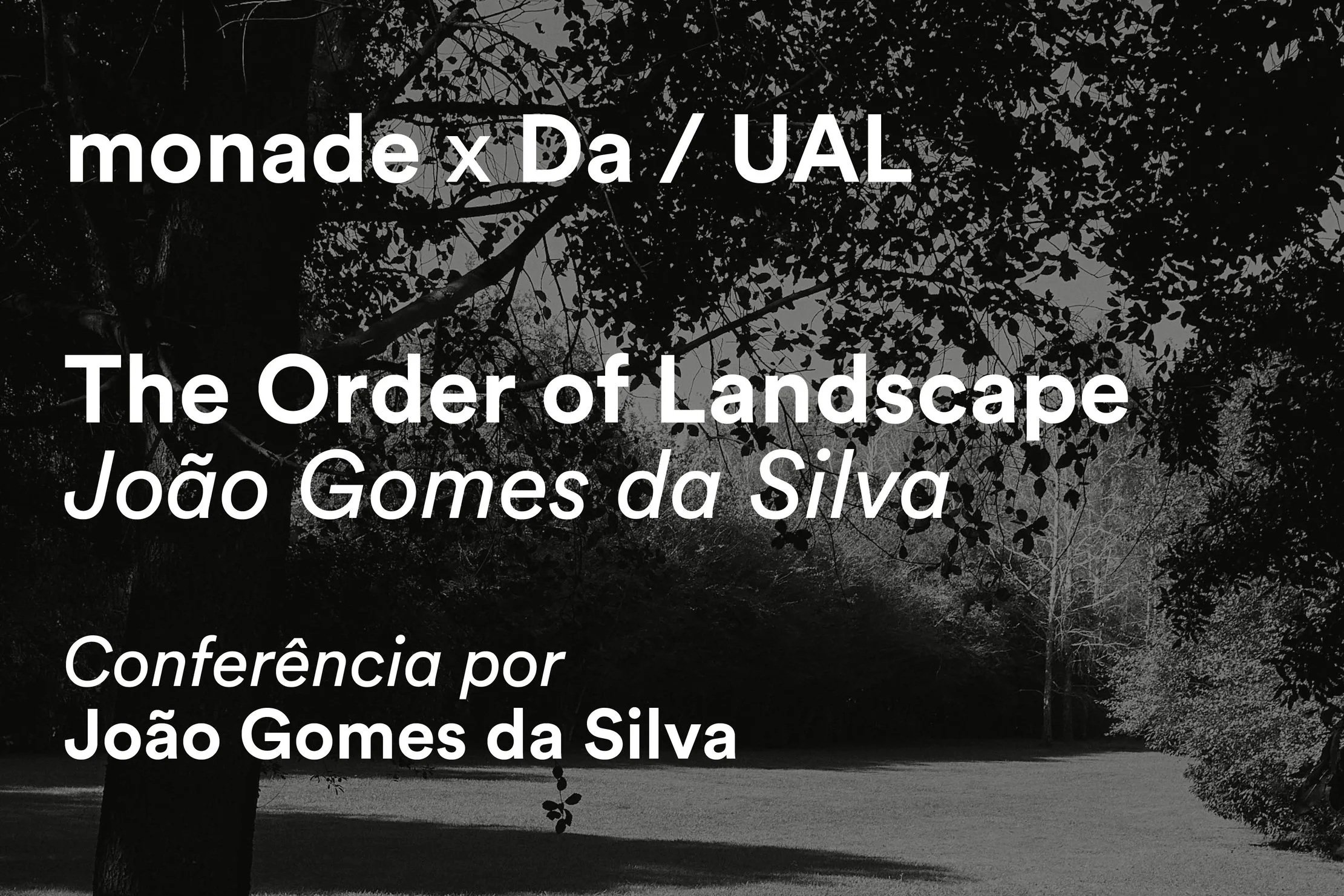 ....Lecture "The Order of Landscape", Lisbon .. Conferência "The Order of Landscape", Lisboa....