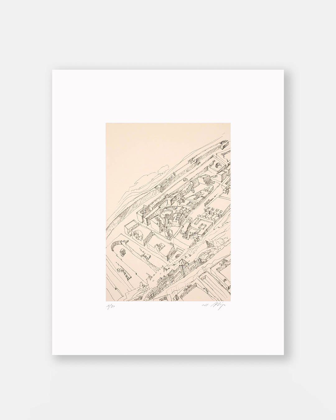 📦 ORDER NOW
✨ IMAGINING THE EVIDENT
&ndash; A SILKSCREEN BY &Aacute;LVARO SIZA

There is a long tradition of architects drawing imagined cities as a collage of their own work. From Piranesi invented roman ruins in 18th century, to 70&rsquo;s Aldo Ro