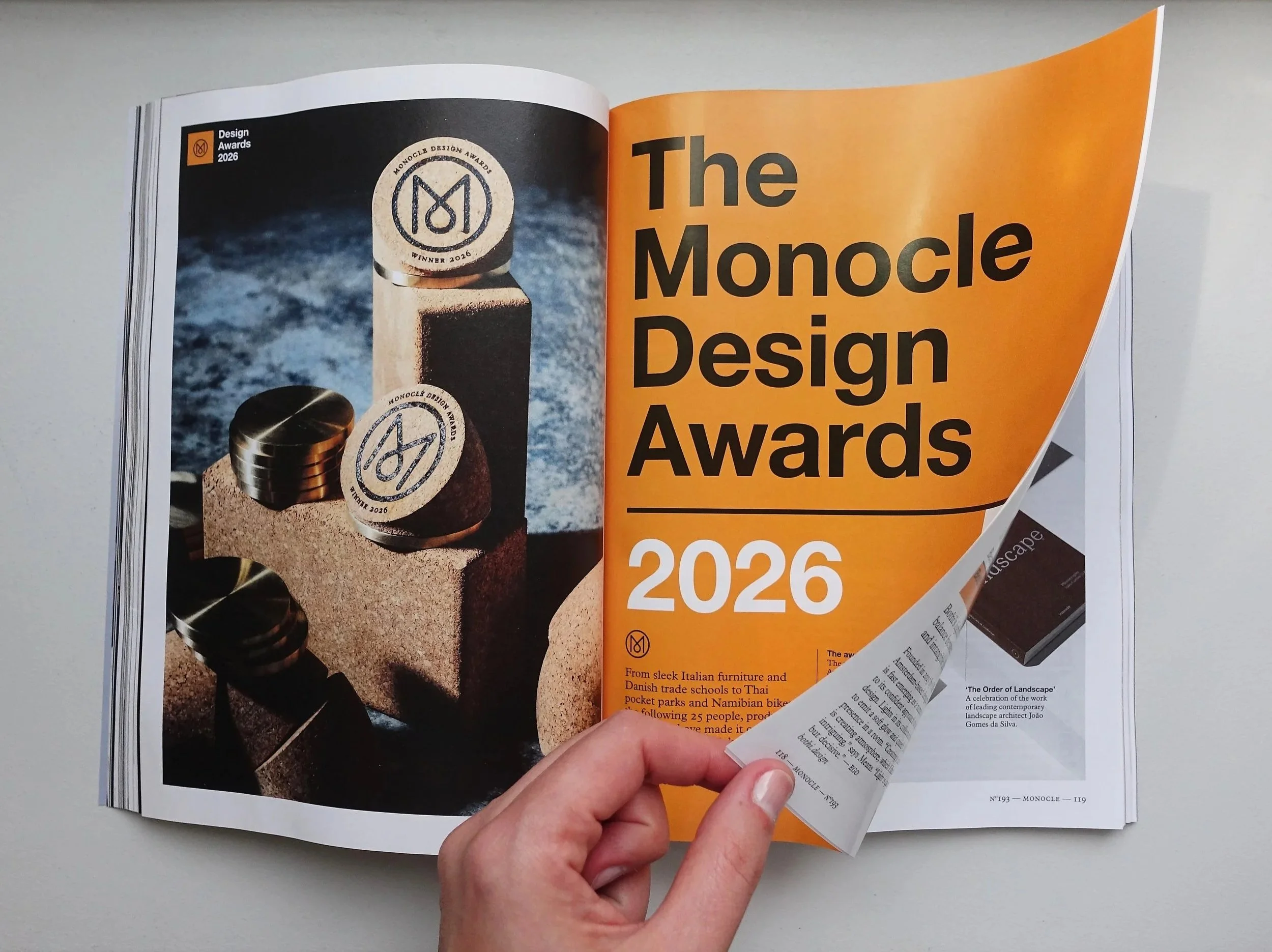 Monade Best Design Imprint - The Monocle Design Awards 2026!