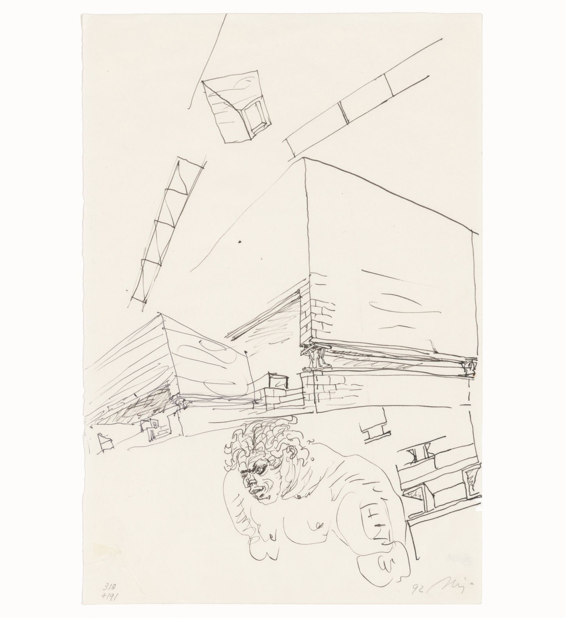 Álvaro Siza. SAAL S. Victor Social Housing, Porto, Portugal (Perspective  sketches). 1974-1977 | MoMA | Álvaro siza, Perspective sketch, Architecture  sketch